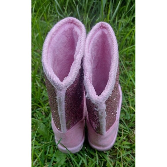 Glitter Fuzzy Girls Pink Size T6 by Fab Kids - Picture 3 of 7